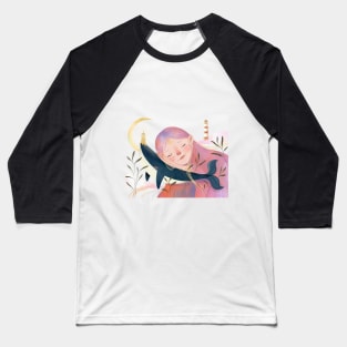 Girl and the Whale Baseball T-Shirt